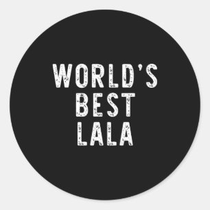 Sticker Rond Famille drôle de lala mondiale