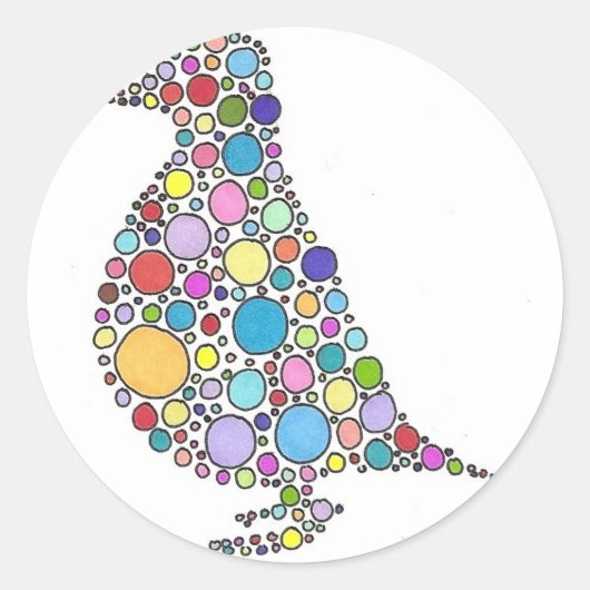 Sticker Rond Famille Partridge (Devant)