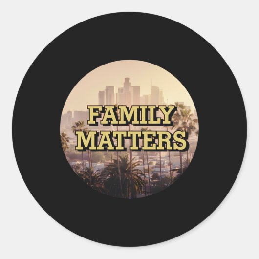 Sticker Rond Famille S (Devant)