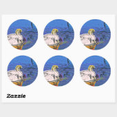 STICKER ROND FAMILLE SWAN (Feuille)