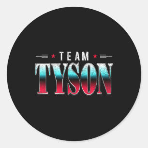 Sticker Rond Famille Tyson Nom personnalisé Tyson Vintage