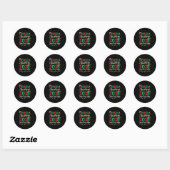 Sticker Rond Family Christmas 2025 Matching Family Christmas Xm (Feuille)