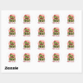 Sticker Rond Family christmas frogs (3) (Feuille)