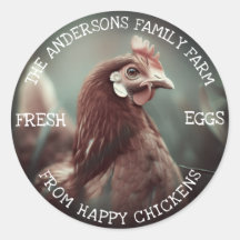 Family Farm Custom Funny Chicken Modèle photo