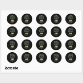 Sticker Rond Family Reunion 2025 Matching Design - Vang (Feuille)