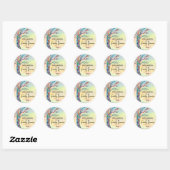 Sticker Rond Family Reunion ArArArArArArArArArArArArbre Familia (Feuille)