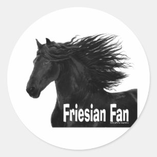 Sticker Rond Fan frisonne