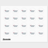 Sticker Rond Fanatique de Skydiving (Feuille)
