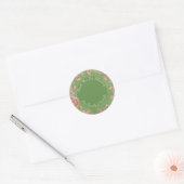 Sticker Rond Fancy Designer Floral (Enveloppe)