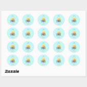 Sticker Rond Fancy Tropical Drink for Chickens (Feuille)