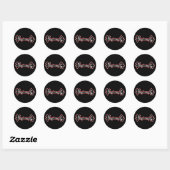 Sticker Rond Fangbanger Vampire Halloween (Feuille)
