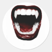 Sticker Rond "Fangs" (Devant)