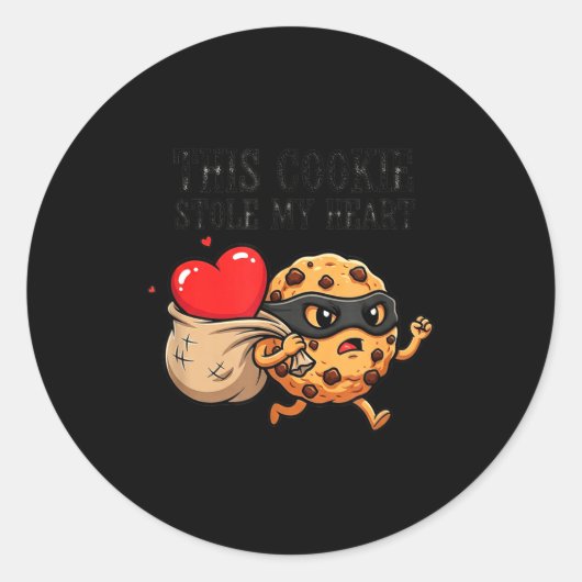 Sticker Rond Fanny Cookie Day National Chocolate Chip Designer (Devant)