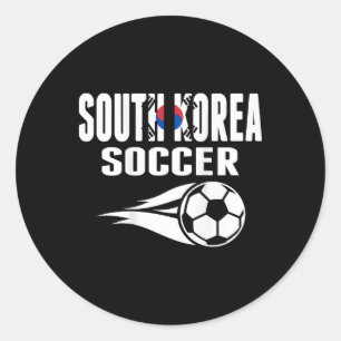 Sticker Rond Fans de football sud-coréens fiers Maillot Soutien