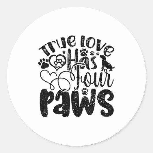 Sticker Rond Fans Of Pet-related Animals Shelters Donors  (Devant)