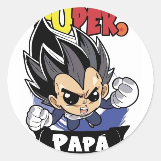 Sticker Rond fantacîa del  hêroe de mi infancia (Devant)