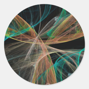 Sticker Rond Fantaisie spatiale