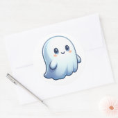 Sticker Rond Fantasma sonriente (Enveloppe)