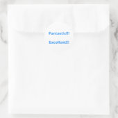 Sticker Rond Fantastique ! ! ... (Sac)