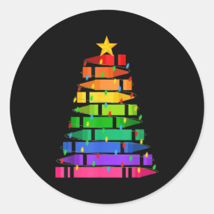 Sticker Rond Fantastique Chemise de Noël de la famille Enseigna