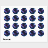 Sticker Rond Fantastique Voyage Espace Nebula (Feuille)