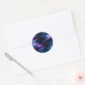 Sticker Rond Fantastique Voyage Espace Nebula (Enveloppe)