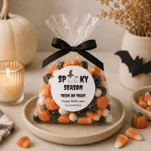 Sticker Rond Fantôme de la Saison Effrayante – Création Hallowe