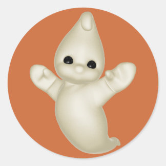 Sticker Rond Fantôme d'Halloween KRW mignon