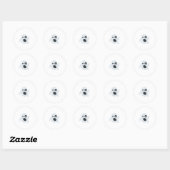 Sticker Rond fantôme émoji (Feuille)