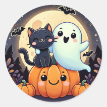 Fantôme et Halloween de chat