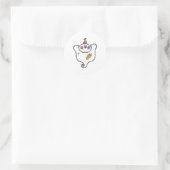 Sticker Rond fantôme patchwork bébé (Sac)