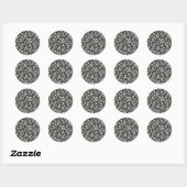 Sticker Rond Fantômes (Feuille)