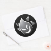Sticker Rond Fantômes éffrayants (Enveloppe)