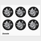 Sticker Rond Fantômes éffrayants (Feuille)
