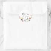 Sticker Rond Far One Fleur sauvage premier anniversaire (Sac)