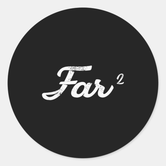 Sticker Rond Far Squared Farfar Swedish Or Danish Grandpa Funny (Devant)