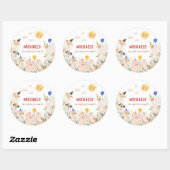 Sticker Rond Farm Animals Birthday Banner (Feuille)