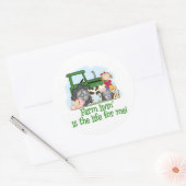 Sticker Rond Farm Livin' (Girl) (Enveloppe)