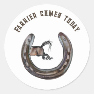 Sticker Rond farrier vient aujourd'hui