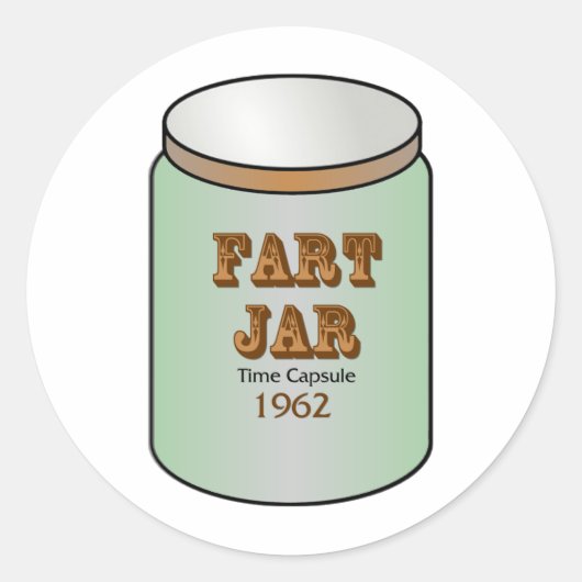 Sticker Rond Fart Jar Time Capsule 1962 (Devant)