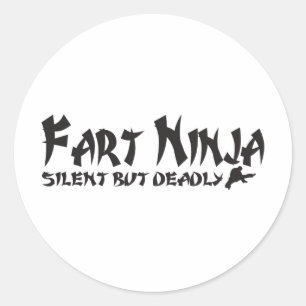 STICKER ROND FART NINJA