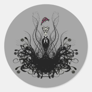 Sticker Rond Fashion Diva