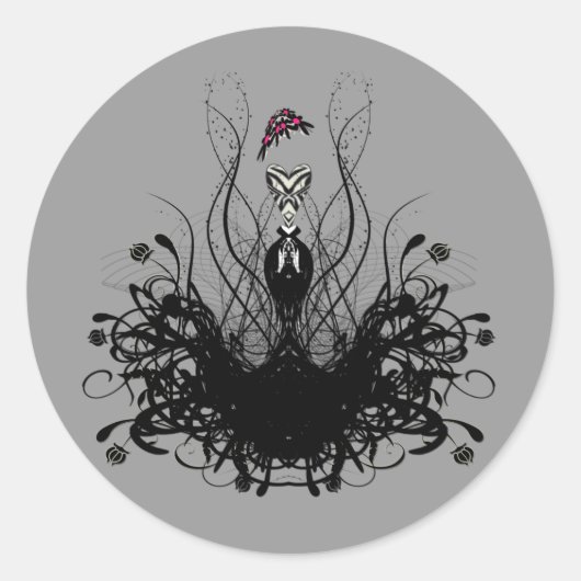 Sticker Rond Fashion Diva (Devant)