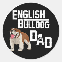 Father's Day Cool English Bulldog Dad Outfit For