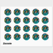 Sticker Rond Fatima par Michael Moffa (Feuille)