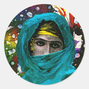 Sticker Rond Fatima par Michael Moffa