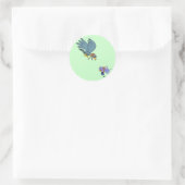 Sticker Rond Faucon aux lunettes (Sac)