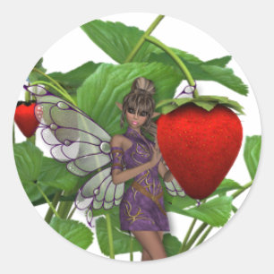 Sticker Rond Faune aux fraises KRW