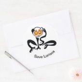 Sticker Rond Faune - Cute Save LORISES - Nature -Sticker (Enveloppe)