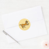 Sticker Rond Faune - Graphique Ibérique LYNX - Conservation - (Enveloppe)